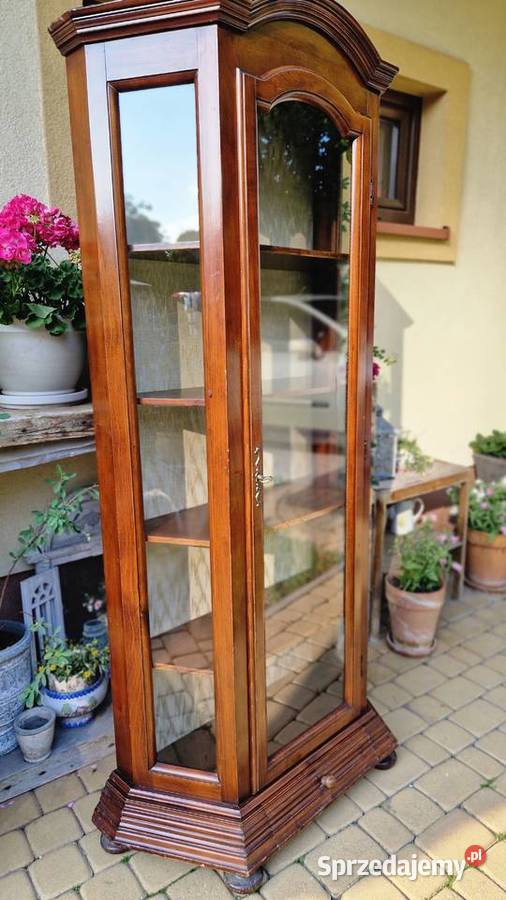 Stylowa drewniana włoska serwantka witryna Rzeszów