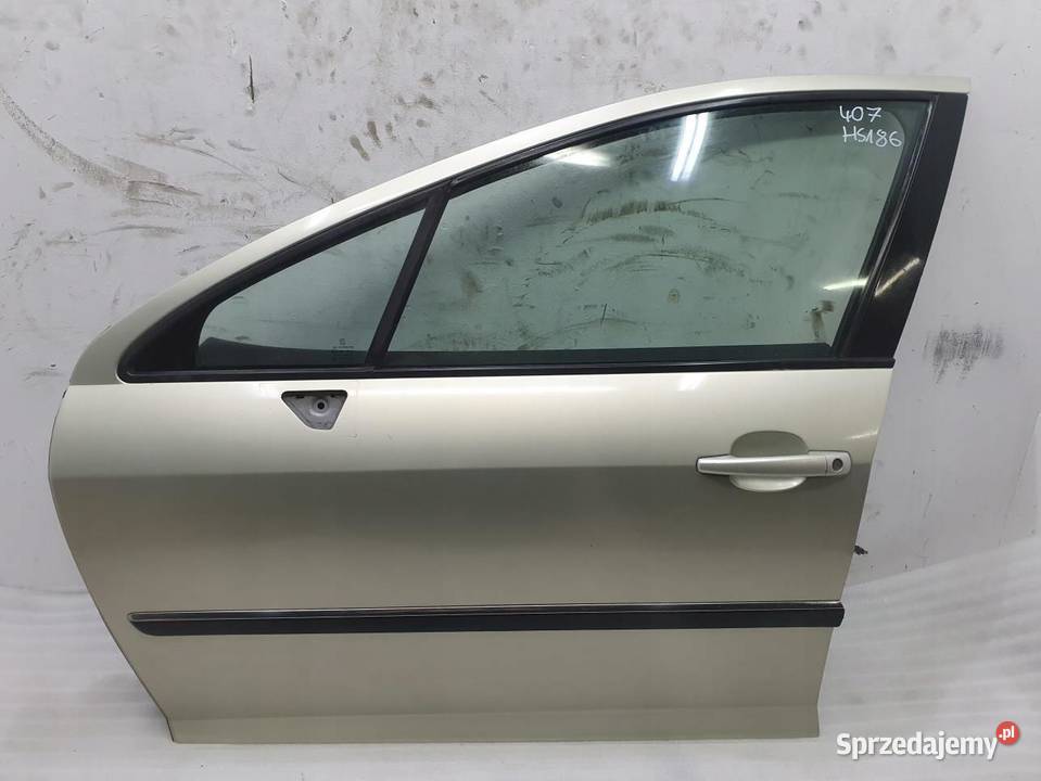 DRZWI LEWY PRZÓD KOMPLETNE PEUGEOT 407 sprzedam