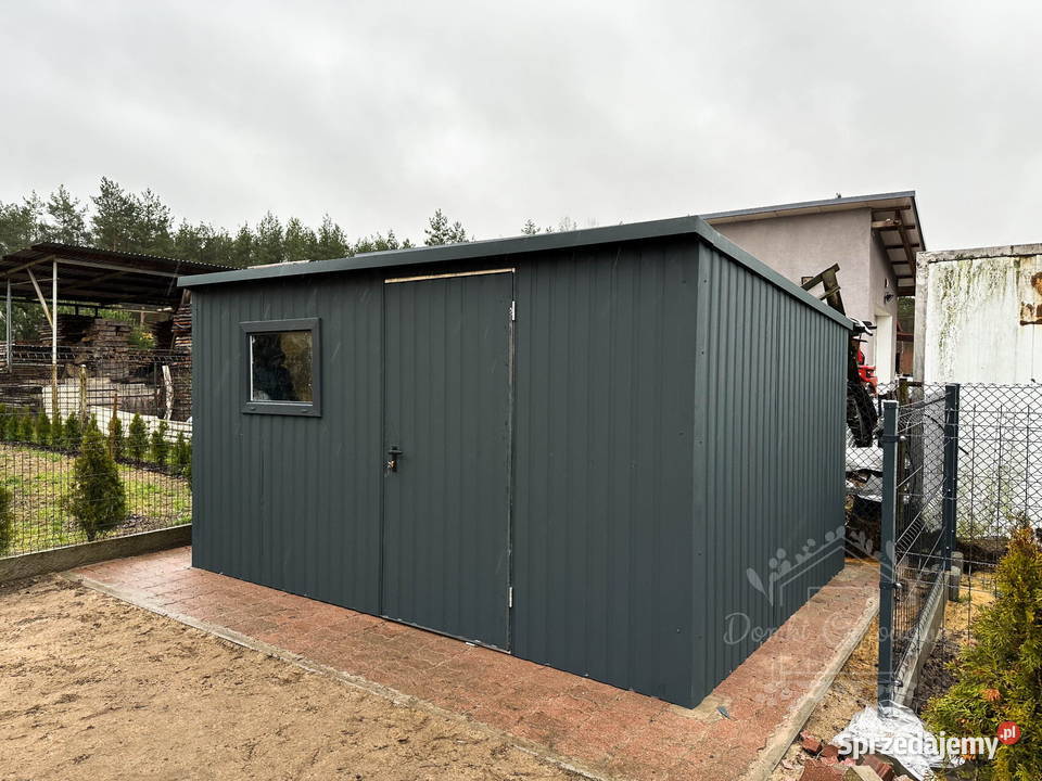 Domek Ogrodowy Schowek Blaszany 4x4 okno lubuskie Zielona Góra