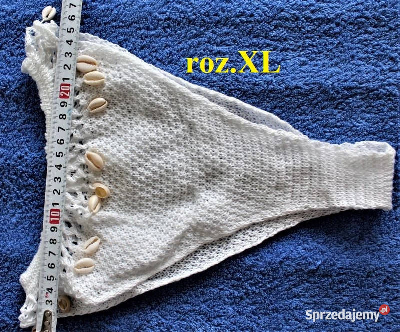 trój kąpielowy kostium plażowy bikini ażurowy XL Warszawa