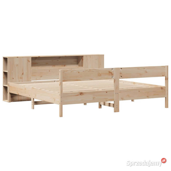 Łóżko z regałem bez materaca lite drewno sosnowe 229cm Warszawa sprzedam