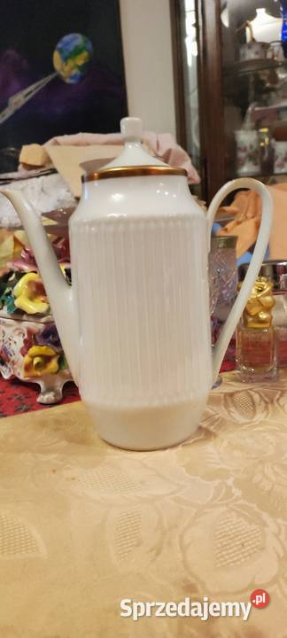 Dzbanek biel złoto porcelana Hutschienreuther Wrocław