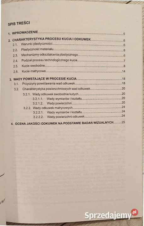 Badania wizualne odkuwek Książki naukowe i popularnonaukowe Gorlice