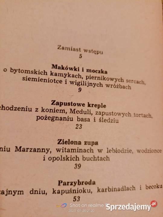 Gawędy o kuchni śląskiej krupnicki i moncka Antykwariat Warszawa