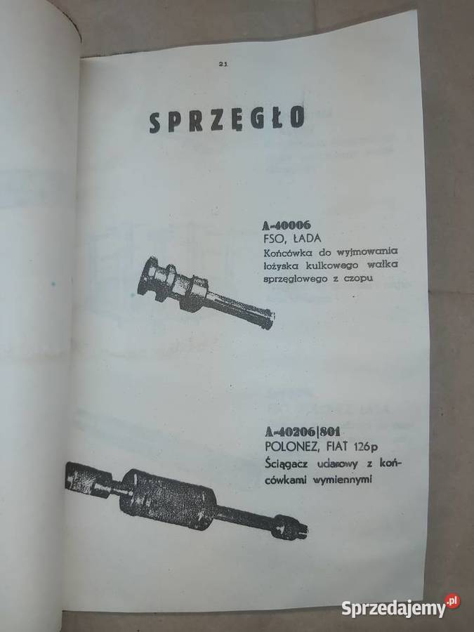 FSO Polonez Katalog narzędzi specjalistycznych Piaseczno