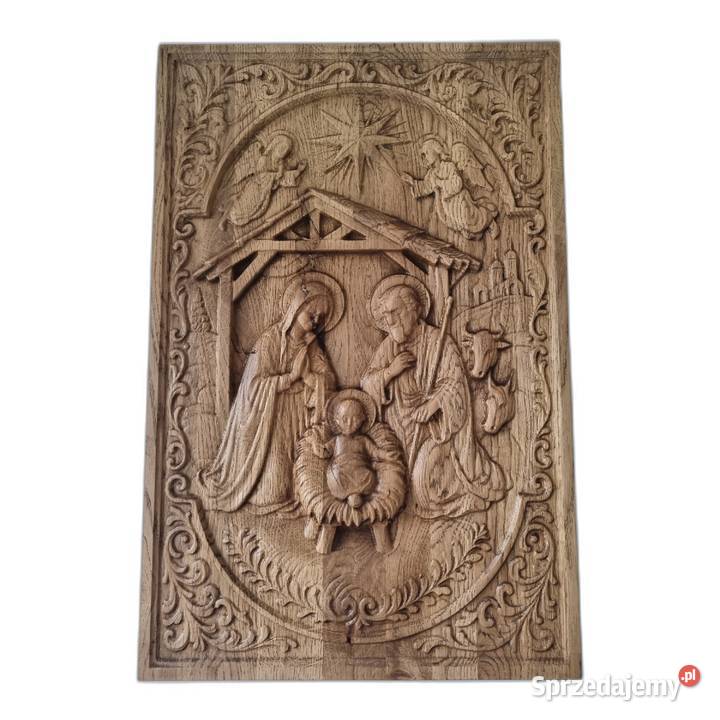 Drewniana Szopka Bożonarodzeniowa wyjątkowy Malechowo