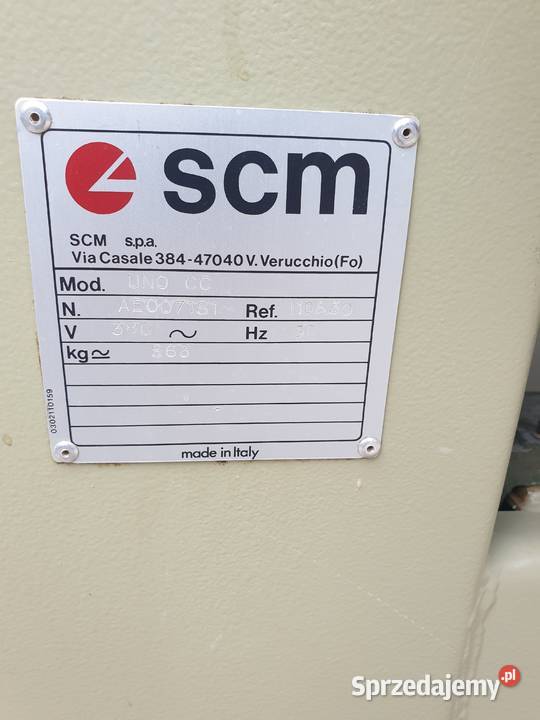 Szlifierka szerokotasmowa scm model uno dwa Maków Podhalański