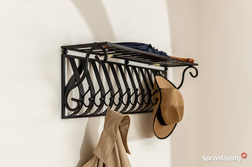 Wieszak kuty do przedpokoju 90 duży czarny mat Szczecin sprzedam