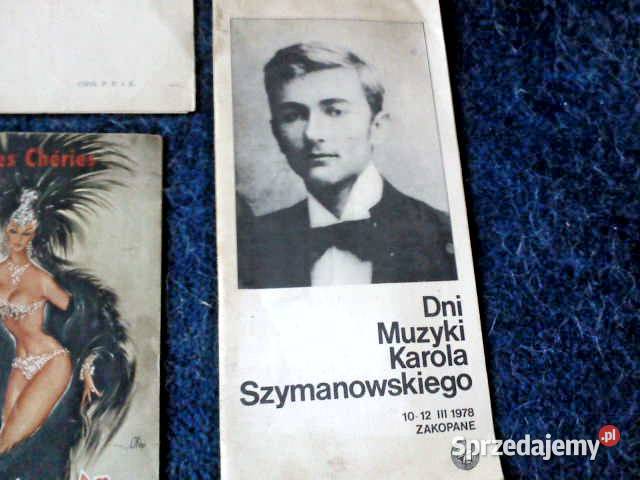 Programy teatralne i muzyczne lata 50te małopolskie Zakopane