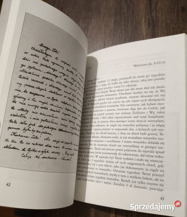 Listy z getta Wanda Lubelska mazowieckie Warszawa sprzedam