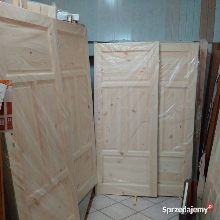 drzwi sosnowe drewniane lite Mocne Solidne reki Wrocław sprzedam