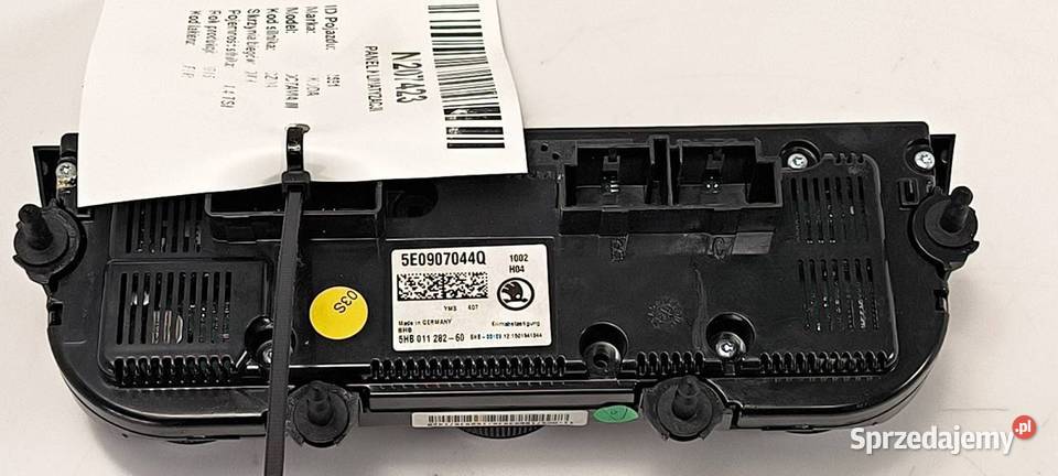 PANEL KLIMATYZACJI SKODA OCTAVIA III 5E0907044Q kujawsko-pomorskie sprzedam