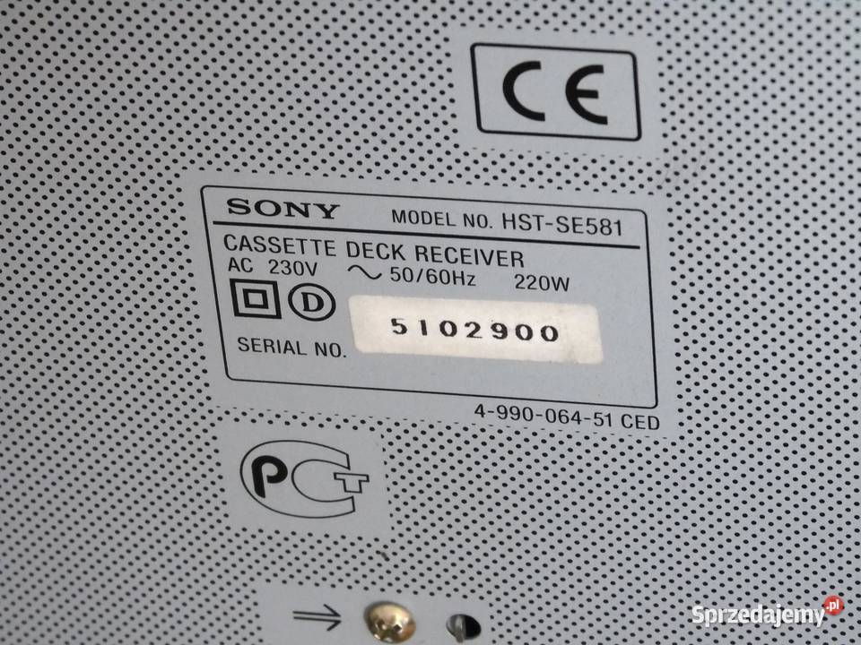 Wzmacniacz z radiem i magnetofon Sony HSTSE581 podkarpackie Jasło