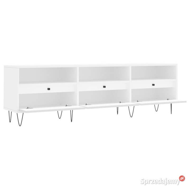 Szafka pod TV biała 150x30x445 materiał