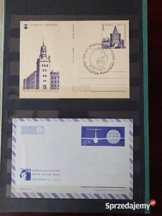 2 Klasery pełne znaczków PRL Słupsk