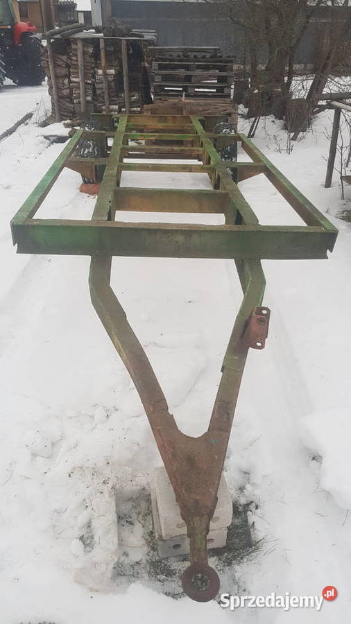 Sp4zedam Rama przyczepa oś z kołami nieuszkodzony Przyczepy rolnicze Nowy Dwór