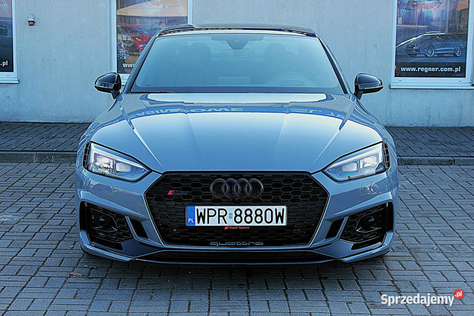 Audi RS5 Coupe Quattro FV23 LED HeadUp Panorama Rok produkcji 2019 mazowieckie Sokołów sprzedam