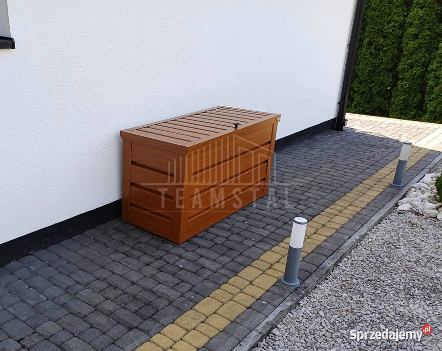 Skrzynia ogrodowa metalowa kufer 150x60x70 złoty mazowieckie