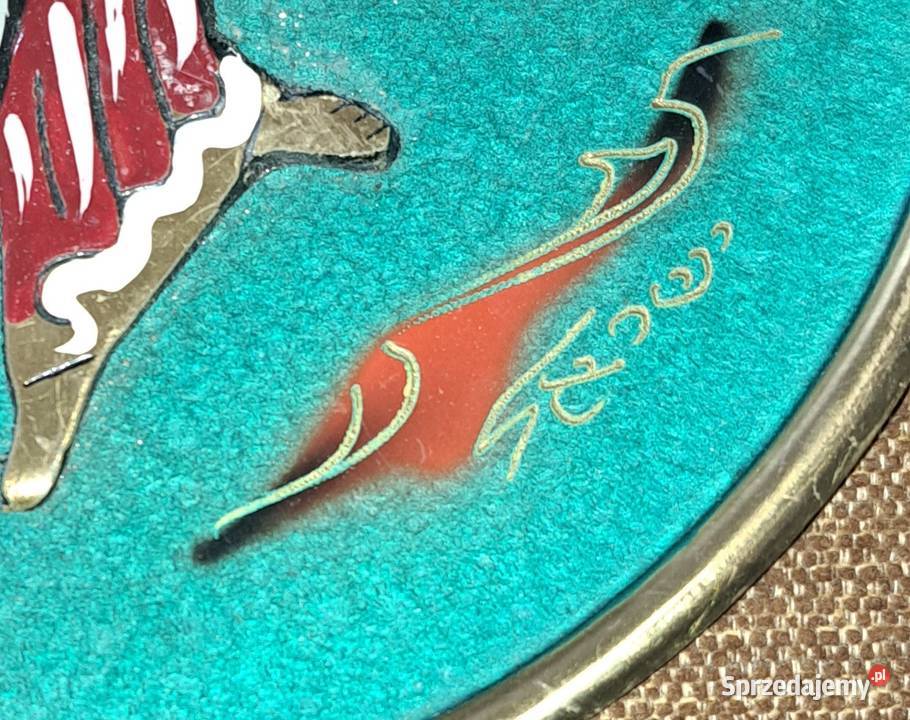 mosiężny ozdobny talerz z Izraela Warszawa