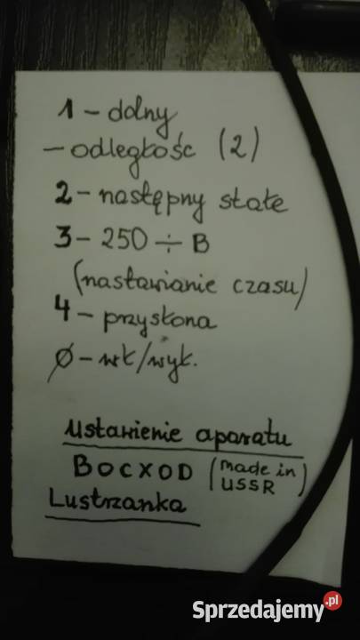 SprzedamUżywanyFotograficznyAparat BOCHOD i Aparaty Grudziądz