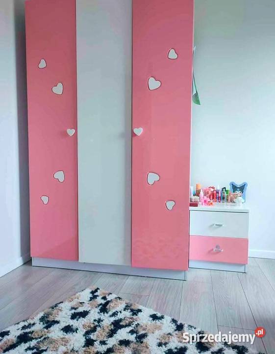 Lakierowana szafa i nakastlik Szafy i garderoby Lubaczów sprzedam