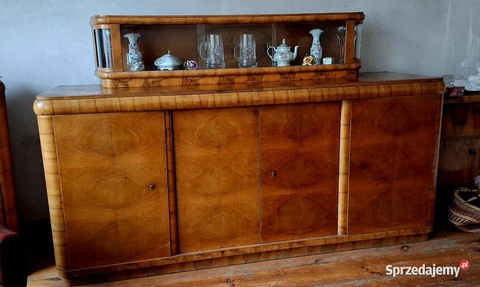 Kredens z nadstawka art deco 1930 Piekny Olkusz sprzedam