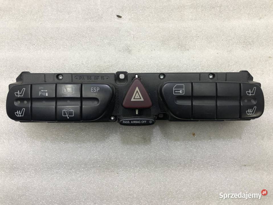PANEL ESP AWARYJNYCH MERCEDES W203 2038219779 Panele sterowania, przełączniki sprzedam