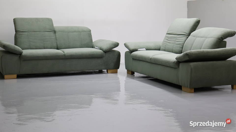 TAZ nowy komplet 3 3 kanapy ZESTAW sofa zielona Poznań
