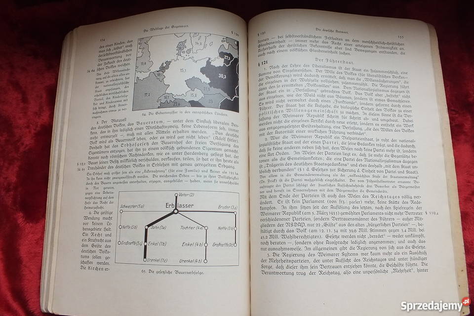Stara niemiecka książka z Breslau wydana w 1935r