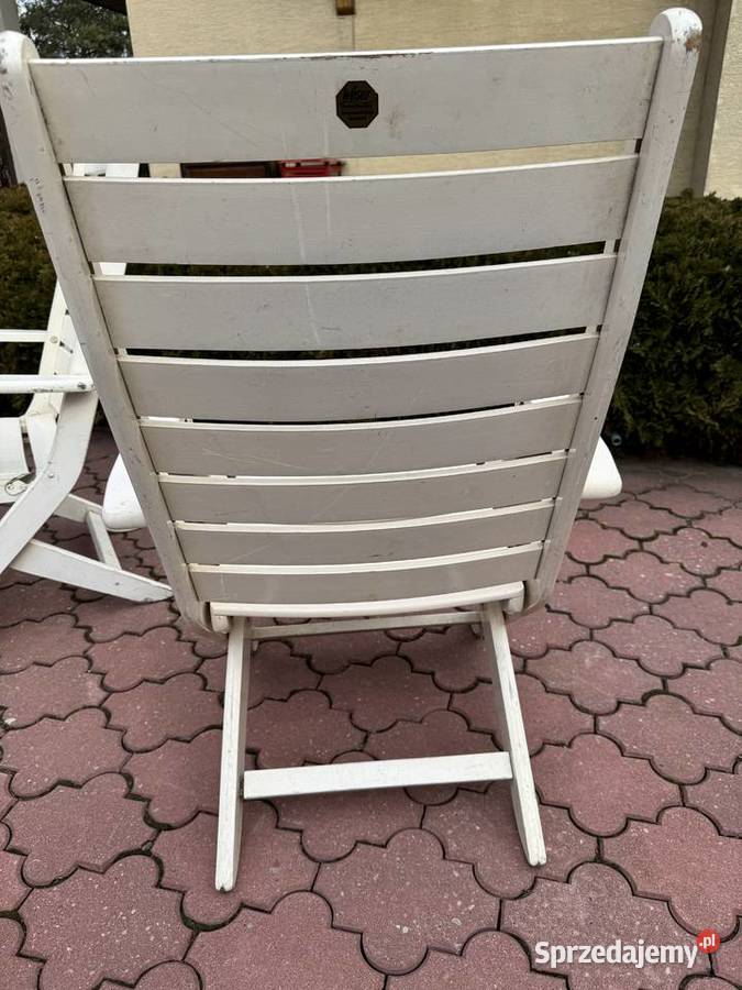 Krzesło ogrodowe leżak regulowany drewniany Garwolin