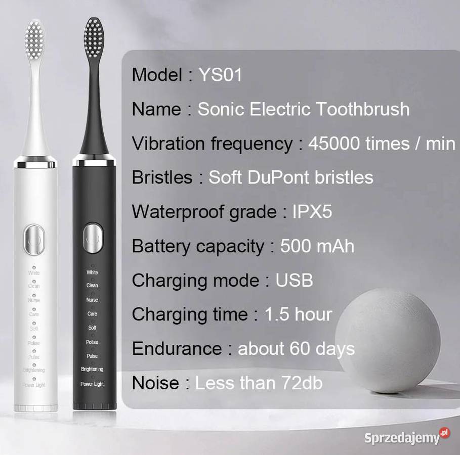 Szczoteczka do mycia zębów elektryczna Soniczna Płock sprzedam