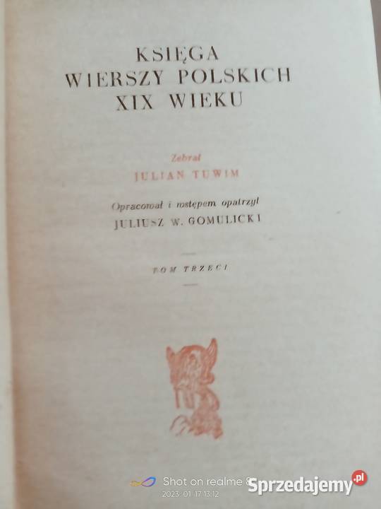 Wiersze polskie wybór poezji Tuwima unikat Warszawa