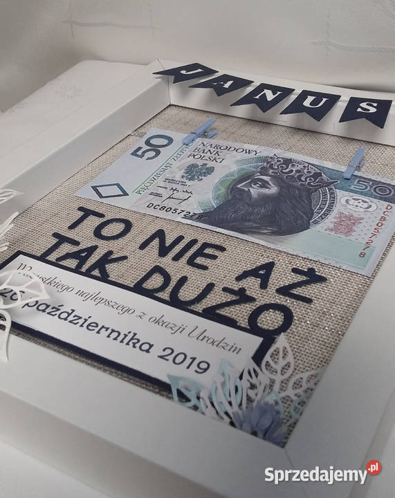 Urodzinowa ramka Rękodzieło Zbójno