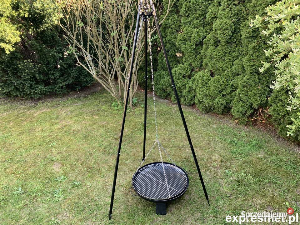 Grill ogrodowy wiszący Trójnóg KUTY DUŻY RUSZT Kraków