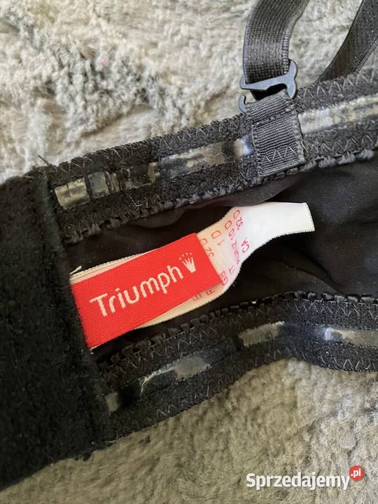 Biustonosz Triumph Sensual Kiss czarny koronka Nisko