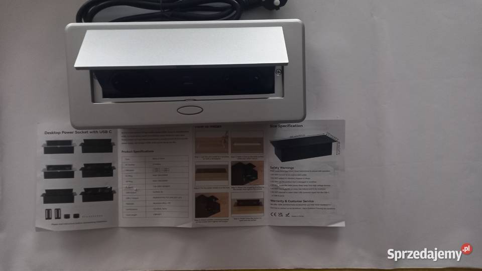 Gniazda elektryczne do zabudowy z USB