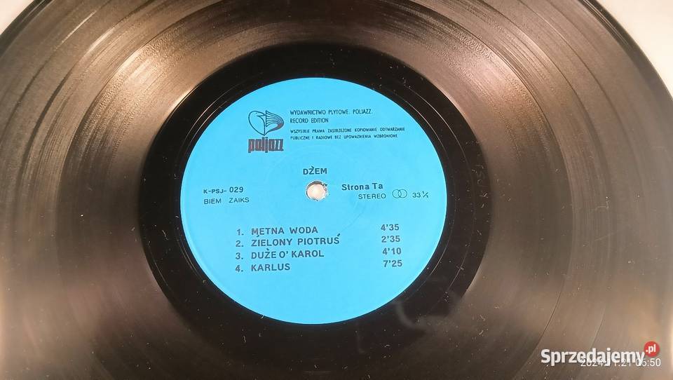 Dżem The Band Plays On NM 1 płyta małopolskie Kraków