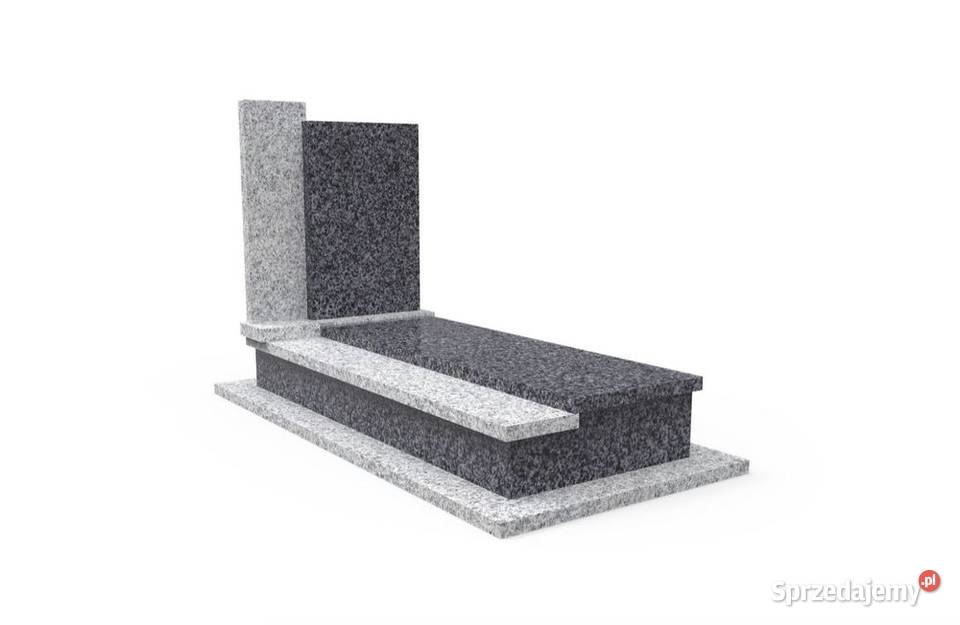Nagrobek Granitowy Pojedynczy Premium Pomnik z łódzkie Mieleszynek sprzedam