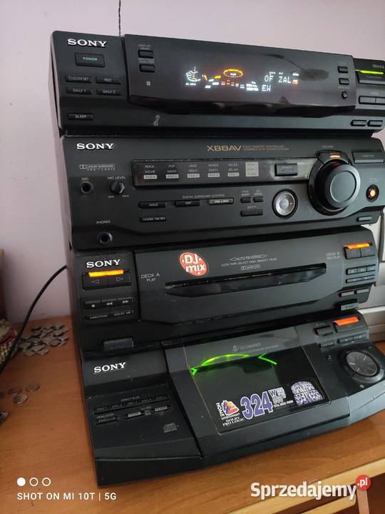 Wieża Sony XB8AV wysoki model 300w rms klasyk