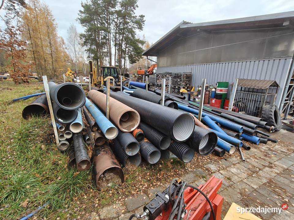 Rury PVC PE PP pozostałości z budowy odpady