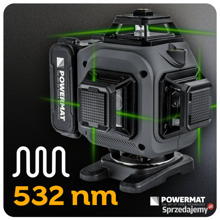 poziomica laserowa laser krzyżowy zielony