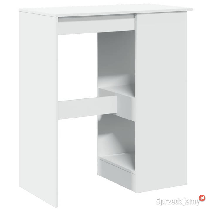 Stolik barowy z przegródkami biały 90x475x1035 sprzedam