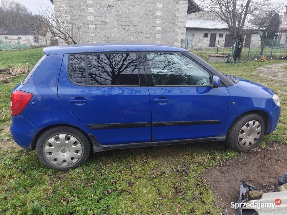 Skoda Fabia 2 2007 LPG niebieski mazowieckie Sokołów Podlaski