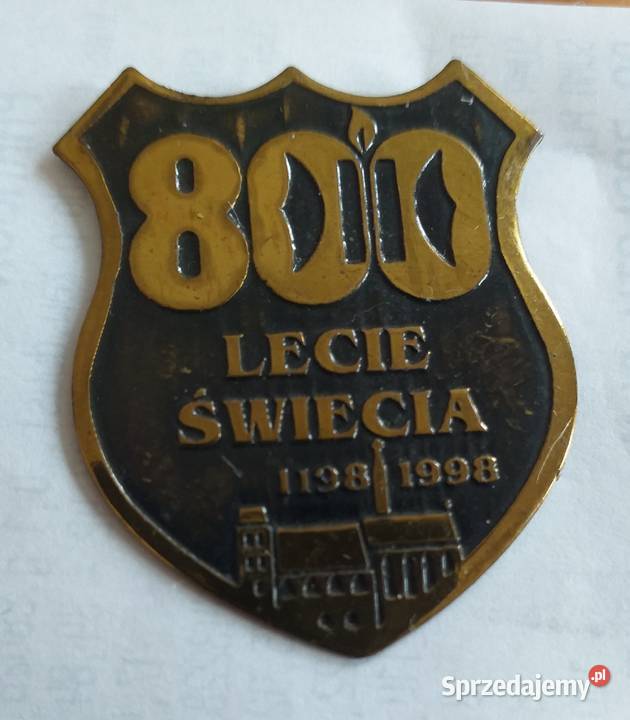 Świecie 800 lecie odznaka okolicznościowa pomorskie Gdańsk sprzedam