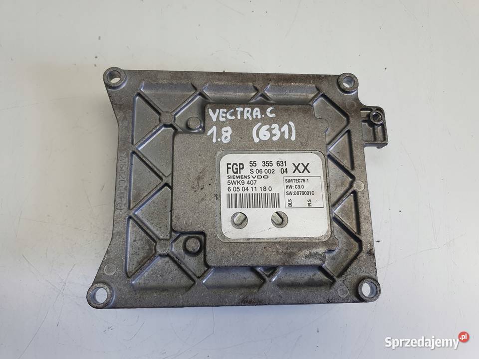 Opel Vectra C 18 16V STEROWNIK SILNIKA 55355631 Rudka