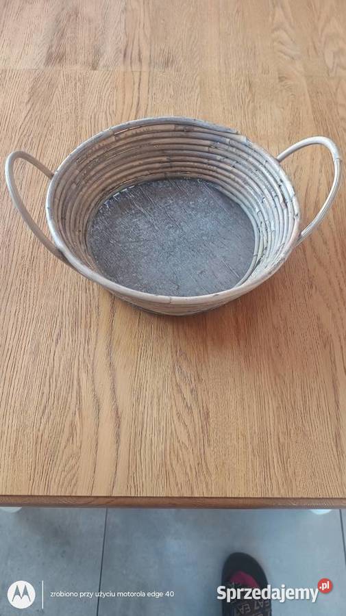 Kosz bambusowy z drewnianym dnem Ciechanów sprzedam