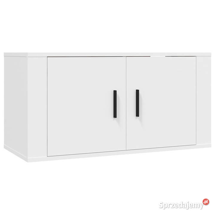 Wiszące szafki telewizyjne 3 białe 80x345x40 Warszawa
