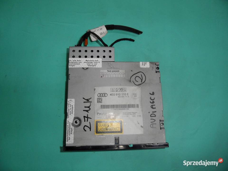 AUDI A6 C6 07r zmieniarka płyt CD 4E0910110E sprzedam