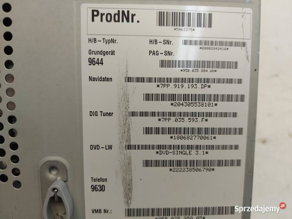 PORSCHE MACAN S 95B Ekran wyświetlacz radio