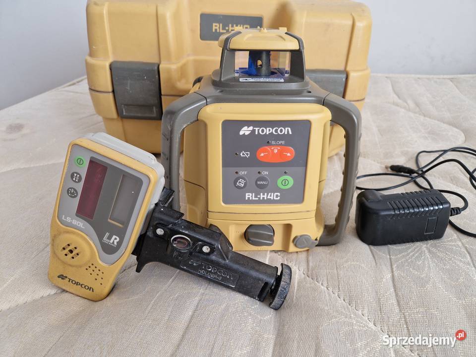 Niwelator obrotowy Topcon RLH4C detektor LS80 Łagów